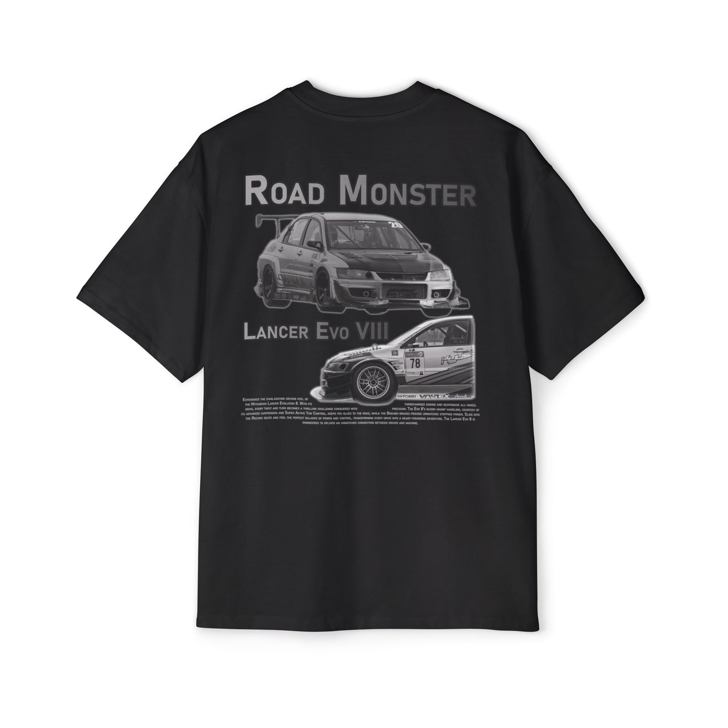 Road Monster Lancer Evo VIII Heavy Weight Oversized Premium Tee