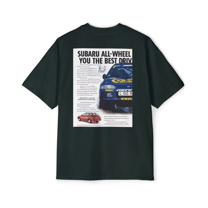 Subaru Rally Vintage Ad Tee - '555' Heavy Weight Oversized Premium Tee